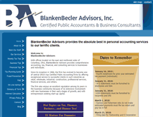 Tablet Screenshot of blankenbecleradvisors.com